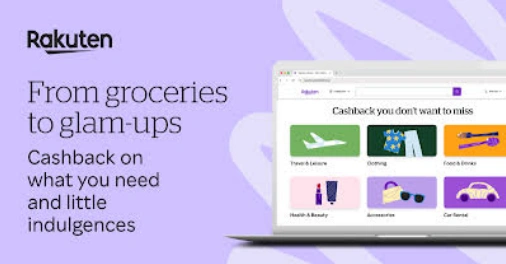 From groceries to glam-ups. Static ad for Rakuten Rewards UK
