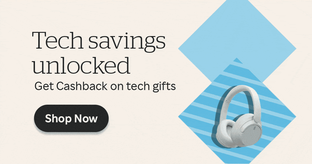 Rakuten Rewards UK — Tech savings banner (after relaunch)